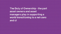 The Duty of Ownership video still