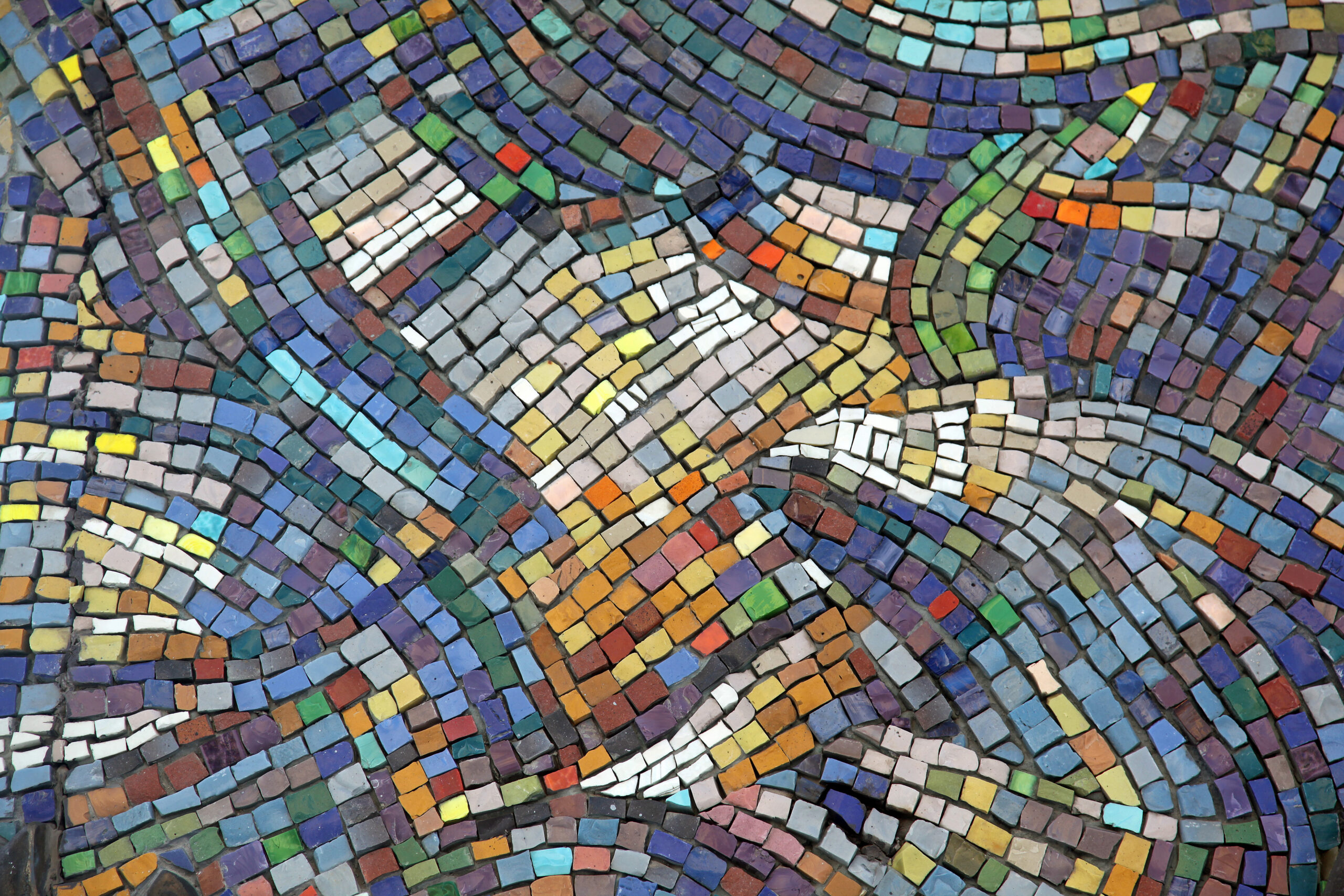 Research header image mosaic blue